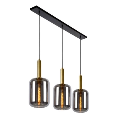 lafabryka.pl Lampa wisząca 3L smoke grey JOANET 45494/03/65 Lucide
